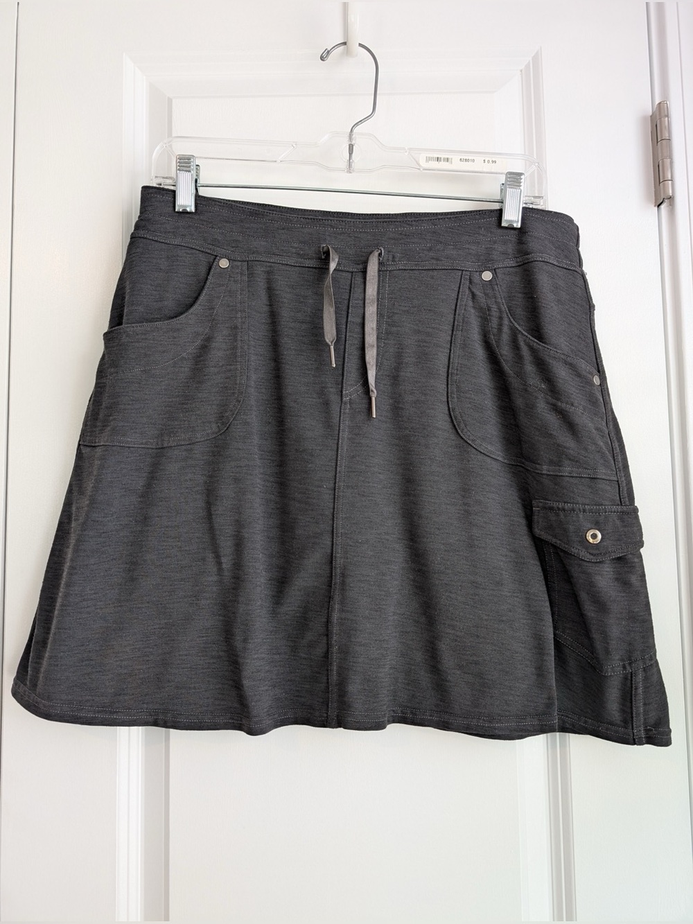 KUHL Women’s Mova Skirt Stretchy Elastic Waist Drawstring Heather Gray Size M
